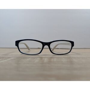 NINE +1.50 Reading Glasses Blue White Rectangle Readers 52-16-135